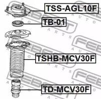 Опора амортизатора TOYOTA CAMRY/HYBRID ACV51/ASV50/AVV50/GSV50 2011- TSS-AGL10F TSS-AGL10F FEBEST