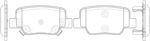 Колодки тормозные задние TOYOTA VERSO 09- BP21842 BP21842 SB NAGAMOCHI