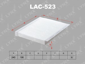 Фильтр салонный подходит для HONDA Civic(FD/FK) 06 LAC-523 LAC-523 LYNXAUTO