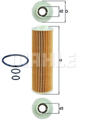 MB W203/211 1.8-2.3 OX183/5D MAHLE KNECHT