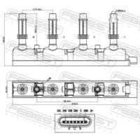 катушка зажигания! Chevrolet, Opel 1.2/1.4 09> 18640003 FEBEST