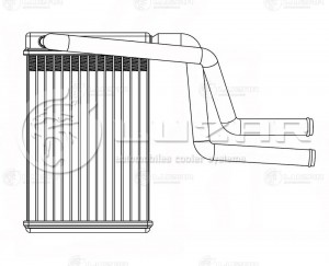 Радиатор отопителя салона для а/м Ford Mondeo (00-) LRh1070 LRH1070 LUZAR