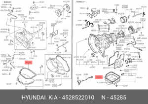 прокладка АКПП! поддона\ Hyundai Accent 95-03/Elantra 1.5/1.6 96-03 4528522010 HYUNDAI
