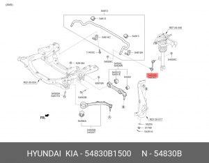 Стойка стабилизатора HYUNDAI Genesis (14-) (4WD) переднего левая OE 54830B1500 HYUNDAI KIA