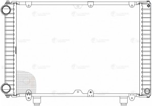 Радиатор ГАЗ-3302 Бизнес алюминиевый 2-х рядный дв.УМЗ-4216,Крайслер (Heavy Duty LRC 0303 LUZAR
