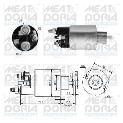 Реле стартера RENAULT Logan (04-) MEAT&DORIA 46263 MEAT DORIA