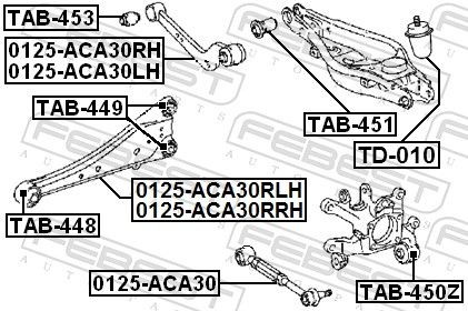Сайлентблок TAB-450Z TAB-450Z FEBEST