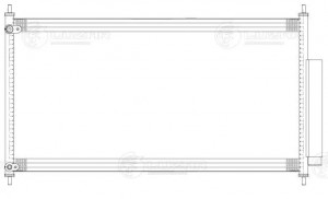 Радиатор кондиц. для ам Honda Accord IX (12-) 2.0i,2.4i M,A (LRAC 2313) LRAC 2313 LUZAR
