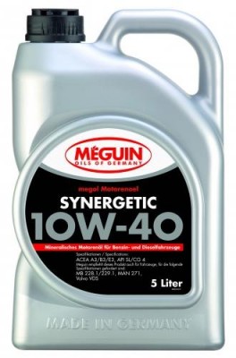 6333 Meguin Мин. мот.масло Megol Motorenoel Synergetic 10W-40 CG-4/SL A3/B3/E3 ( 6333 MEGUIN