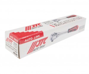 Ключ трещотка 1/4" 72 зуба 150мм с резиновой рукояткой JTC JTC-5022B JTC TOOLS