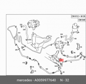 Опорное кольцо 0059977640 A 005 997 76 40 MERCEDES BENZ