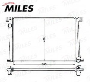 Радиатор (паяный) MINI COOPER/ONE (07-12) 1.6 AMT ACRB394 ACRB394 MILES