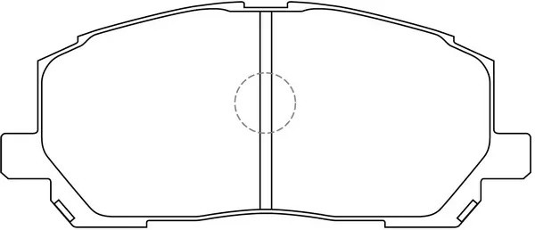 Колодки дисковые TOYOTA KLUGER 2.4 2000 - 2007 TOYOTA HIGHLANDER 2.4 2000 - 2007 BP21457 SB NAGAMOCHI