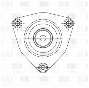 Опора стойки перед. Mitsubishi Outlander (07-),Lancer (07-) (с подшип.) (SA 1151 SA 1151 TRIALLI