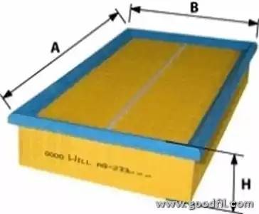 Фильтр воздушный AG233 AG 233 GOODWILL