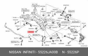 БОЛТ 55226-JA00B 55226-JA00B NISSAN