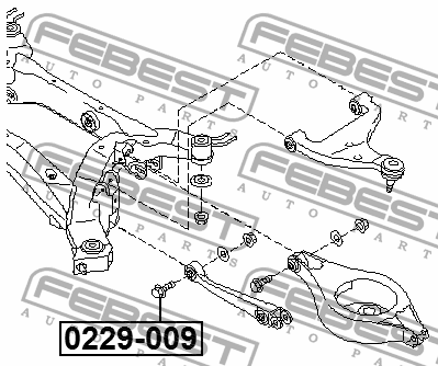 БОЛТ С ЭКСЦЕНТРИКОМ подходит для NISSAN ELGRAND E51 2002.05-2010.08 [JP] 0229-00 0229-009 FEBEST