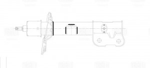 Амортизатор для а/м Hyundai Santa Fe 18- стойка пер. лев. AG 08117 AG08117 TRIALLI