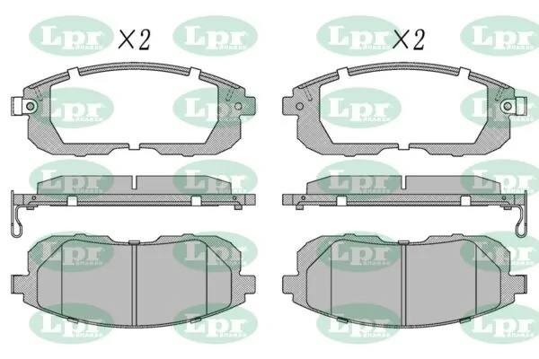 Комплект тормозных колодок 05P1606 05P1606 LPR