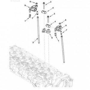 Штанга толкателя КАМАЗ Камминз ISBe (L=290мм) (3941253) (Haffen) 0191 HAFFEN