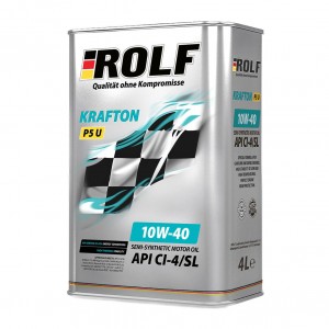 Масло моторное ROLF KRAFTON P5 U CI-4/E7/VDS-3 10W40 п/синт.4л 322581 ROLF