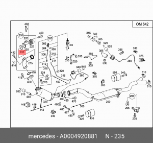 GL-CLASS X164 (2006-2012) A0004920881 MERCEDES BENZ