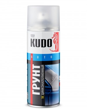 Грунт с цинком серый 1К 520мл аэрозоль KUDO KU-2301 KUDO
