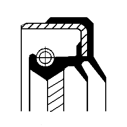 сальник дифференциала!\ VW Touareg 03-10 01034861B CORTECO