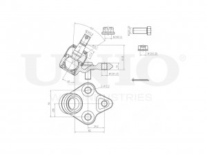 Опора шаровая передняя нижняя SSP-20005 UNIO