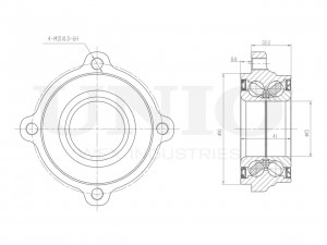 Ступица задняя (с ABS) HUB-20236 UNIO