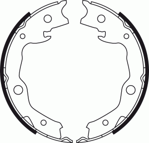 Колодки тормозные NISSAN Qashqai (07-) стояночного тормоза (4шт.) TRW GS8752 TRW