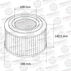 Фильтр воздушный Avantech AF0145 AVANTECH