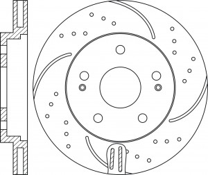 Диск тормозной MITSUBISHI Outlander (03-) передний (1шт.) NIBK RN1403DSET NIBK