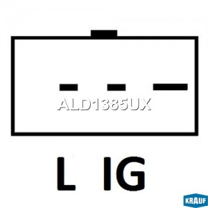 генератор! 12V 85A со шкивом\ Daewoo Espero/Cielo/Nexia 1.5 95-99 ALD1385UX KRAUF