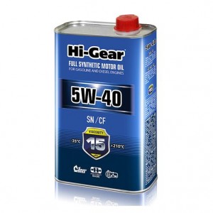 HI-GEAR 5W40 (1L) масло моторное! синт.\API SN/CF, ACEA A3/B4, MB 229.5, VW 502  HG0540 HI GEAR