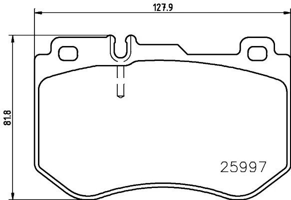 P50123 колодки дисковые передние!\ MB W205 1.6-2.2i/D 13> P50123 BREMBO