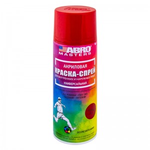 Краска-спрей (красная) 400 мл № 75 ABRO MASTERS SP075AM ABRO