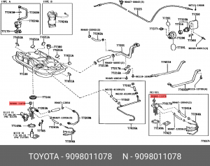9098011078 Разъем 90980-11078 TOYOTA