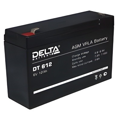 аккумуляторная батарея! 6V 12Ah 151x50x100\ DT 612 DELTA BATTERY