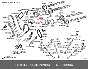 КОЛЬЦО 90301-92004 90301-92004 TOYOTA