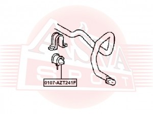 ВТУЛКА ПЕРЕДНЕГО СТАБИЛИЗАТОРА D25 TSB-AZR60F TOYOTA 0107AZR60F 0107-AZR60F ASVA