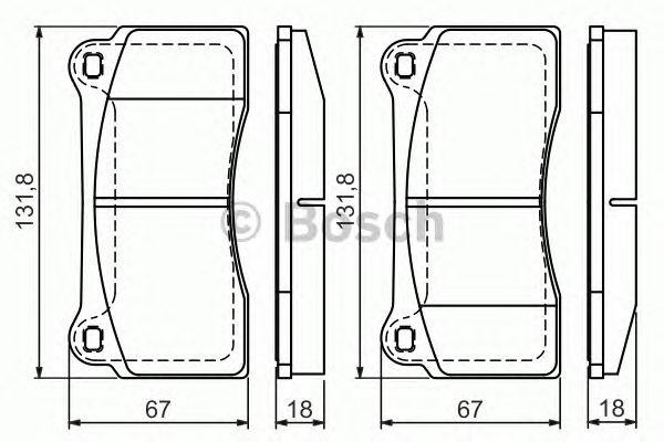 0 986 494 353 колодки дисковые пер.!\Jaguar XJR 4.0i 97> 0 986 494 353 BOSCH