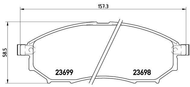 Колодки тормозные P56058 P56058 BREMBO