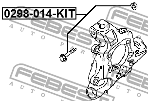 Болт крепления подвески ремкомплект NISSAN QASHQAI J10E 2006-2013 0298-014-KIT 0298-014-KIT FEBEST