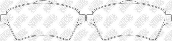 Колодки тормозные LAND ROVER Freelander (00-) передние (4шт.) NIBK PN0181 NIBK