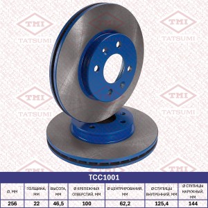 диск тормозной перед. вент.!\ HYUNDAI Accent 05>, KIA Rio 05> TCC1001 TATSUMI