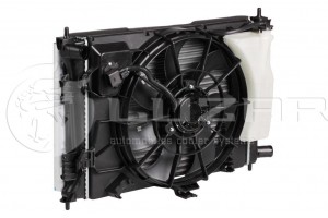 Блок охл. (радиатор+конденсер+вентилятор) для а/м Hyundai Solaris/Kia Rio (10-)  LRK08L4 LUZAR