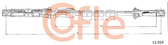 трос газа!\ Ford Transit 2.5D 86> 9211919 COFLE
