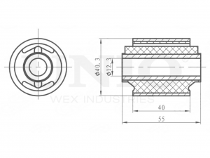 С/блок заднего продольного рычага RMP-20451 UNIO