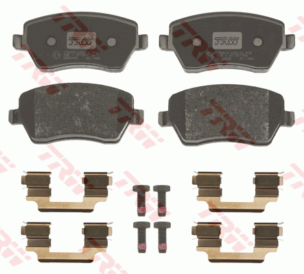 Колодки тормозные ЛАДА Vesta,Largus RENAULT Logan,Clio NISSAN Micra,Note передни GDB3332 TRW
